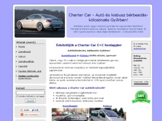 Charter Car - Autó és kisbusz bérbeadás-kölcsönzés Győrben!