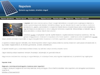 Napelem telepítés